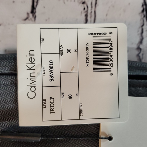 Calvin Klein Men's Charcoal Dress Pants Size 40 NWT - Picture 3 of 7